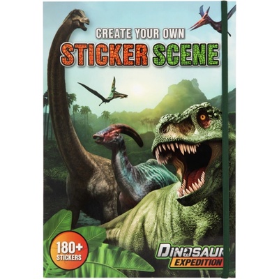 Kniha samolepek A4 dinosauři
