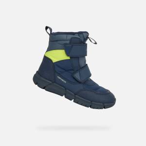 Geox Тъмносини момчешки зимни обувки Geox Flexyper Boy B ABX Geox | Sin | Момчешки | 32