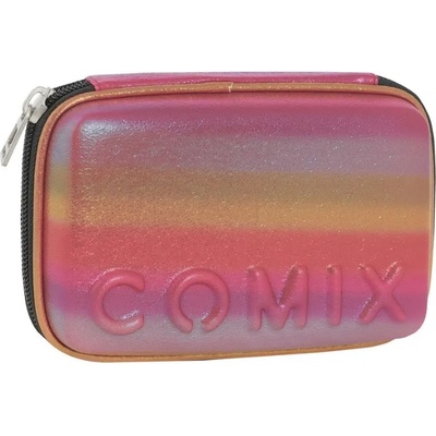 Comix Ученически несесер със съдържание comix rainbow fuchsia 2024
