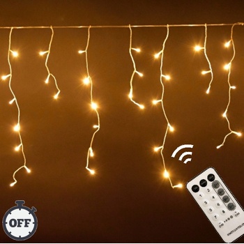 Vianočné osvetlenie vonkajšie svetelné LED kvaple 750ks 20m s časovačom a diaľkovým ovládaním bílá studená