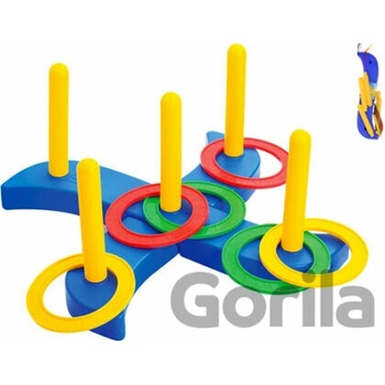 Teddies Házecí hra kroužky plast v síťce