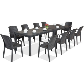 BICA Комплект за хранене за градина Houston/Indiana 10 антрацит Bica (BC9094ANTx2-10x9093ANT)