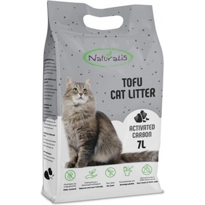 Naturalis Tofu Cat Litter 7l Activated Carbon - 100% натурална котешка тоалетна с активен въглен