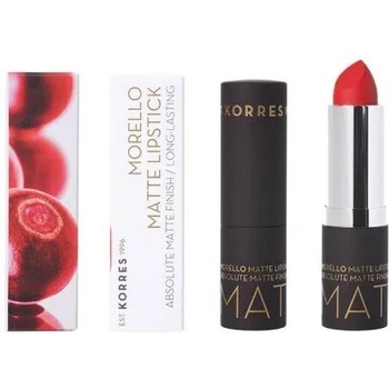 KORRES Матиращо кремообразно червило с масло от Череша , Korres Morello Matte Lipstick 53 Sweet Chili 3.5g