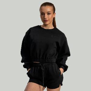 GymBeam STRIX Дамска блуза Lunar Cropped Black S
