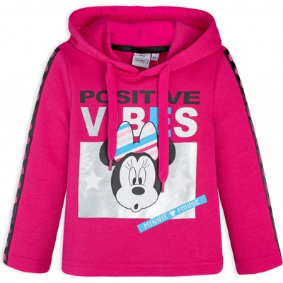 Mikina Disney Minnie Positive Vibes růžová