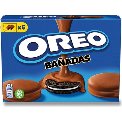 Oreo sušenky s vanilkovou náplní, kakaová poleva 246 g