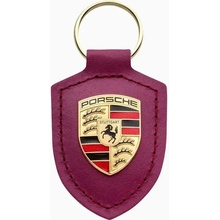 Přívěsek na klíče Porsche Crest Keyring vínová červená