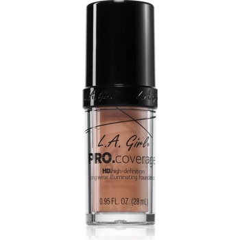 L. A. Girl Cosmetics PRO. Coverage озаряващ течен фон дьо тен цвят Natural 28ml
