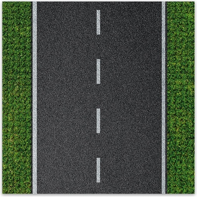 BRIXIES Plus 225.005 Designová podložka na stavění - rovná silnice 25,5 x 25,5 cm