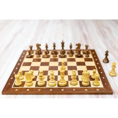 Shakhmaten magazin Дървен шахматен комплект classic с дъбова шахматна дъска