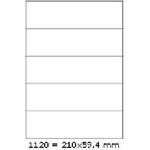 CDRmarket Самозалепващи етикети 210 x 59, 4 mm, 5 етикета, A4, 100 листа (R0ECO.1120A)