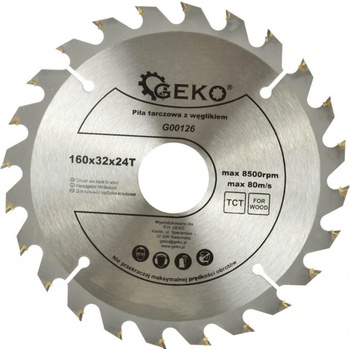 GEKO Kotouč pilový vidiový, 160x32x24T