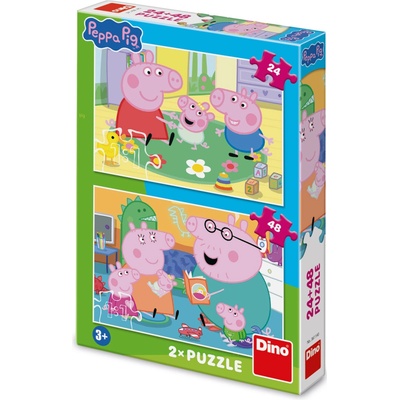 Dino Peppa Pig Domov 24+48 dílků