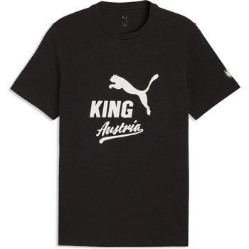 PUMA Тениска Puma Men's Austria Short Sleeve T-Shirt - Black/White