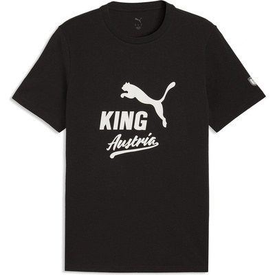 PUMA Тениска Puma Men's Austria Short Sleeve T-Shirt - Black/White
