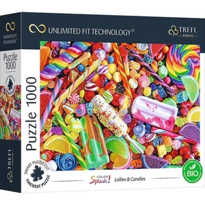 Trefl Prime пъзел 1000 UFT - Цветни пръски: Сладоледи и бонбони (10701)