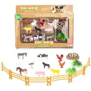 Wiky Комплект фигурки на животни с ограда 13 бр