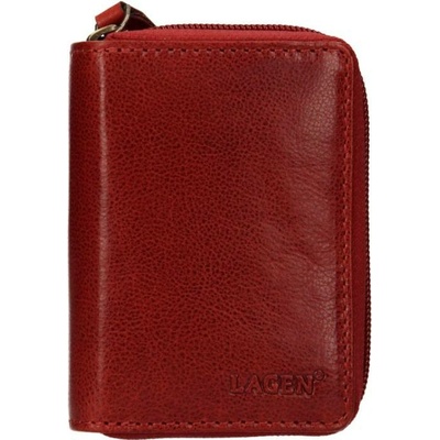 Lagen kožený vizitkář červený 5015/T RED