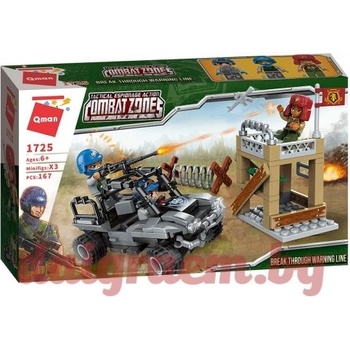 Image 1 of Qman Конструктор qman Военен автомобил - Нападение 1725 (q1725)