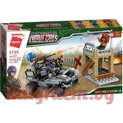 Qman Конструктор qman Военен автомобил - Нападение 1725 (q1725)