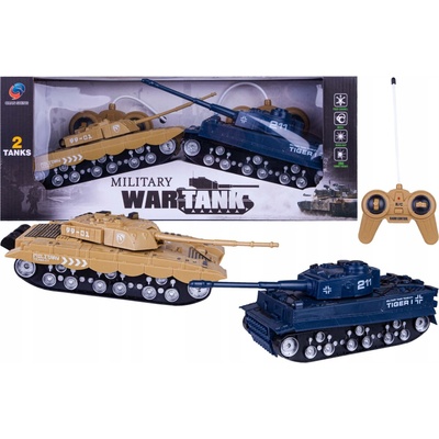 Norimpex Dálkově ovládaný tank se zvukem, vícebarevný, 2 kusy 1:32