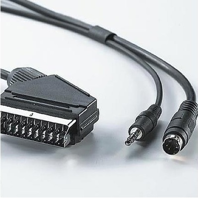 Roline Cable SCART-M/SVHS, 3.5mm-M, 10M, Value 11.99. 4311