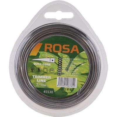 Struna žací čtverec 2mm x 15m nylonový střed