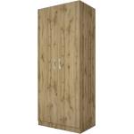 Bogdan Furniture I Двукрилен гардероб Mod 1001, Дъб Артисан
