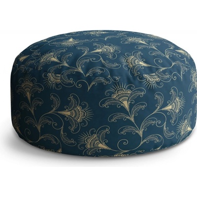 Sablio taburet Circle Vintage ornamenty: 40x50 cm