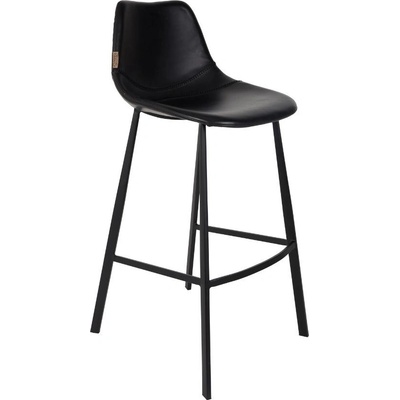 Dutchbone Franky FR 80 cm vintage černá koženková