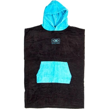 Ocean & earth Hooded Youth poncho - Blue (Black)
