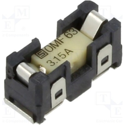 SCHURTER 3422.0048.11 Pojistka: tavná; 3,15A; 63VAC; 63VDC; SMD; OMK 63; měď; pocínovaný