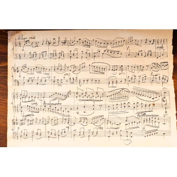 DIMEX ART Флизелинов фототапет стари нотни листове 375 x 250 см