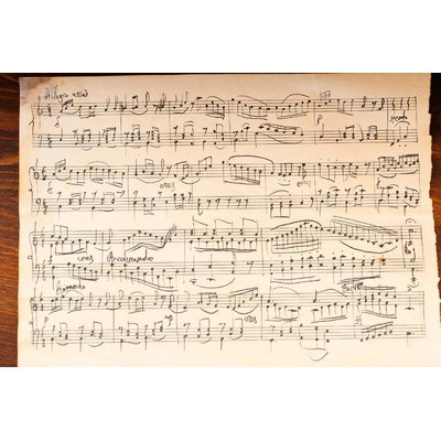 DIMEX ART Флизелинов фототапет стари нотни листове 375 x 250 см