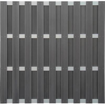 Plotový panel WPC hliníkový antracit 180 cm x 180 cm