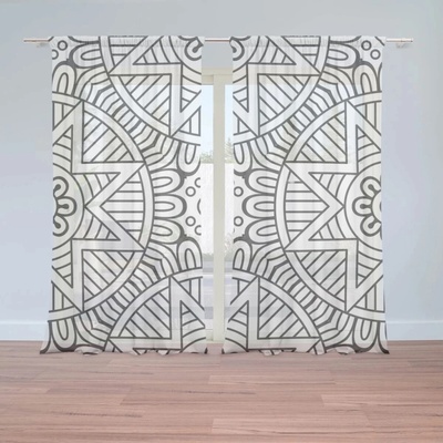 Sablio Záclony Hviezdy mehendi: 2ks 150x250cm