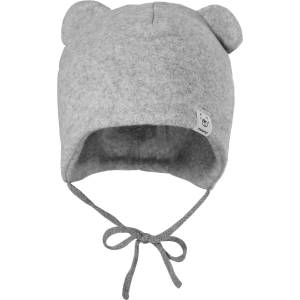 maximo Зимна шапка (beanie) maximo Baby's Fleece Mütze m. Öhrchen u. Band Beanie - Grey Melange - размер 37 cm (904-7258-0216)