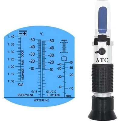 Refraktometer pre auto, tester chladiacej kvapaliny, kyseliny AKU, ADblue