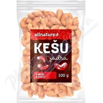 Allnature Kešu v medu a chilli 100 g