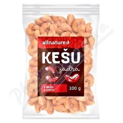 Allnature Kešu v medu a chilli 100 g