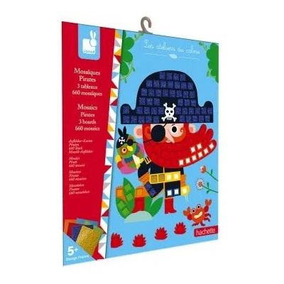 Janod - Творчески комплект - Мозайка с пирати (J07897)