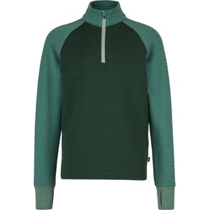 Stoic Детски вълнен пуловер Stoic Kid's MerinoFleece260 FlenSt. Half Zip Merino jumper - New Pine Green / Pineneedle Green - размер 164 (EU) (704-5539-0316)