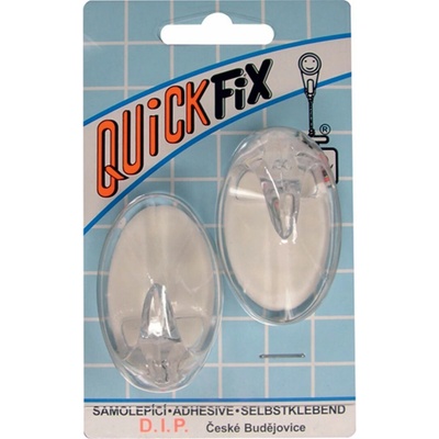 QuickFix Háček QF 1040 průhledný blistr, 2ks
