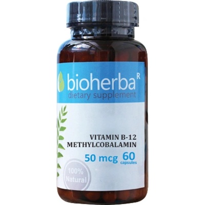 Bioherba Vitamin B12 | Methylocobalamin 50 mcg [60 капсули]