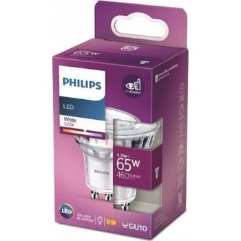 Philips Philips 8719514308596 светодиодна лампа Бяла 3000 K 4, 9 W GU10 E (929002981055)