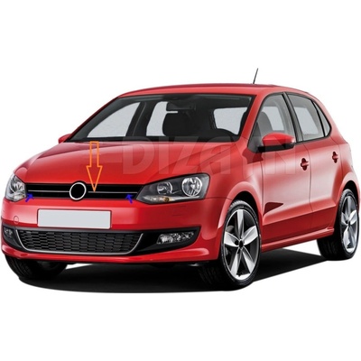 Nerez lišty prednej masky VW Polo 2009-2014 2 ks