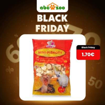 Tobby PIŠKOTY MINI krmné 120 g -10417
