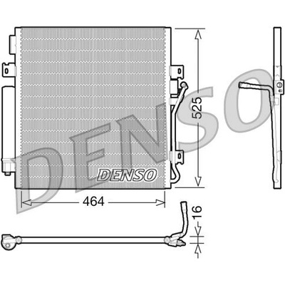 Kondenzátor, klimatizace DENSO DCN06011