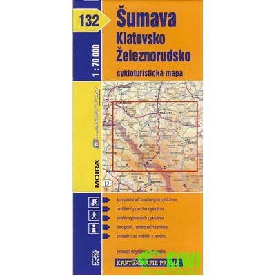 Cyklomapa 132 Šumava Klatovsko Železnorudsko